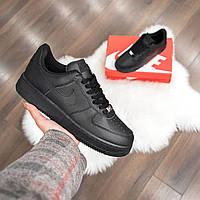 Nike Air Force 1 Mid черные ТОП найк аир форс форсы кроссовки найки