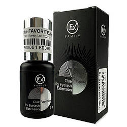 Клей для вій LEX Black Glue FAVORITE, 5ml