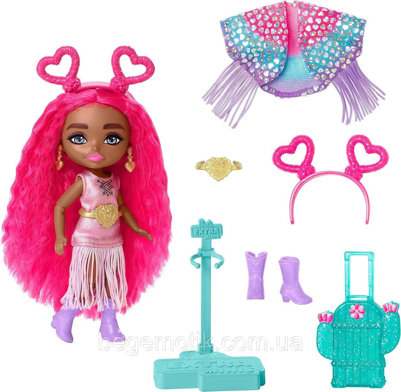 Лялька Барбі Міні, мінікукла Барбі мода пустелі Barbie Extra Fly Minis Travel Doll with Desert Fashion