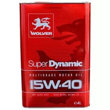 Моторна олива всесезонна WOLVER Super Dynamic 15w40, 1 л Підходить для всіх легкових і вантажних автомобілів 5 л