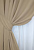 Комплект штор (2шт. 1,5х2,85м.) мікровелюр, колекція "SPARTA". Колір темно-бежевий. Код 1032ш 30-822, фото 4