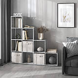 Стелаж для дому, поличка для книг та іграшок, розділювач кімнати на 10 осередків M-40, фото 3