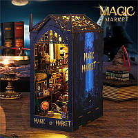 Бук Нук Magic Market Book Nook 3D пазл деревянная головоломка книжный уголок