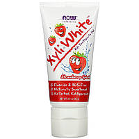 Детский зубной гель со вкусом клубники Now Foods (XyliWhite Kids Toothpaste Gel) 85 г