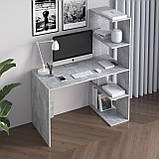Стіл комп'ютерний, письмовий стіл стелаж з полицями справа M-17, фото 10