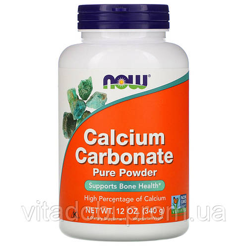 Карбонат Кальций порошок Now Foods (Calcium Carbonate) 340 г (ID ...