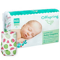 Підгузки Offspring Wondermelon, розмір NB, до 4 кг, 56 шт.