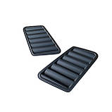 BMW E34 зябра в капот ABS пластик БМВ Е34 жабра тюнінг накладки на капот, фото 3