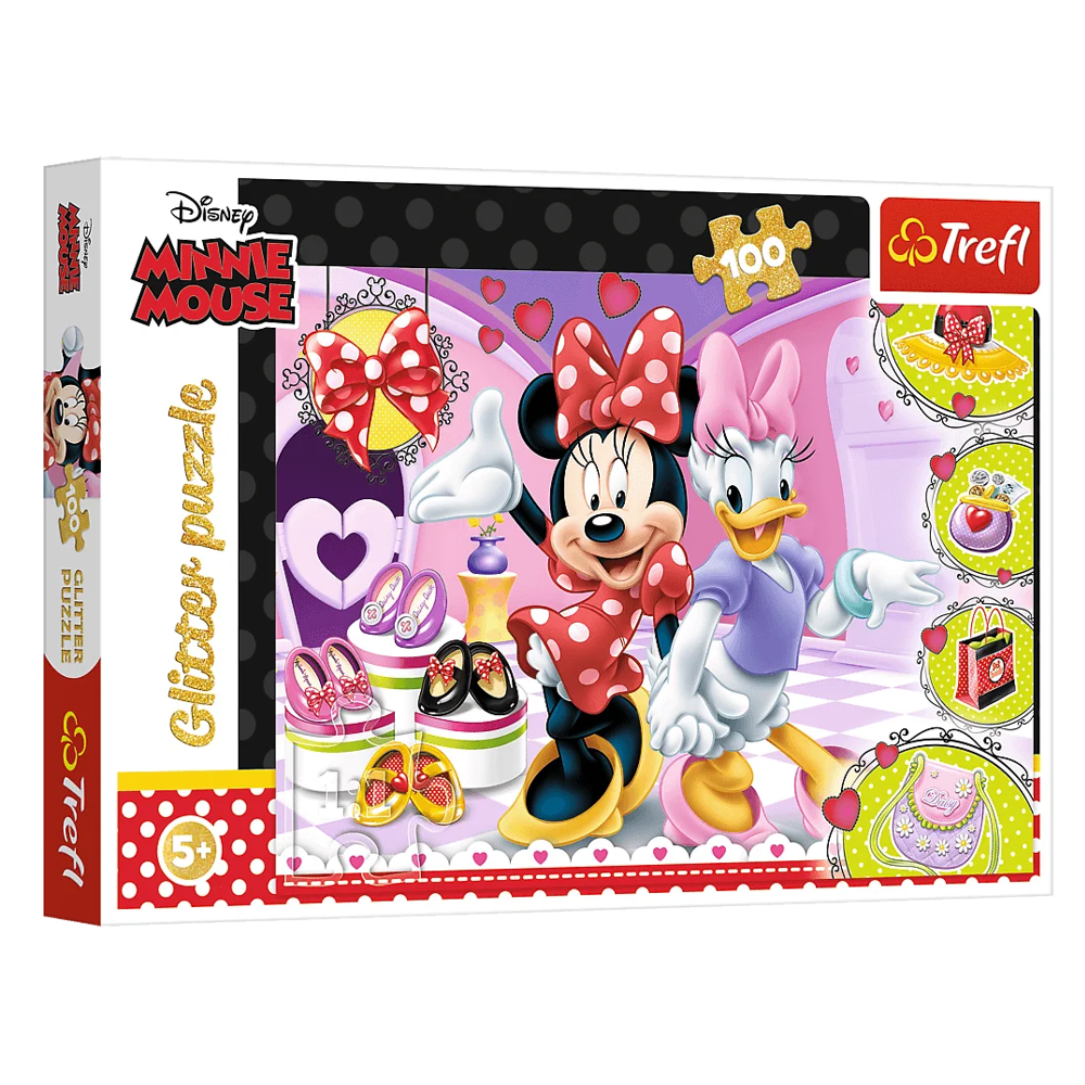 Пазл глітерний "Мінні. Дісней: Мінні-Маус", 100 елементів Trefl Disney Minnie Mouse (5900511148206)