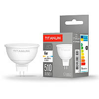 Светодиодная точечная LED лампа MR16 6W GU5.3 4100K 510 Lm TITANUM