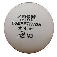 М'ячики для н/т STIGA COMPETITION ITTF 3* 40 +