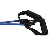 Набір трубчастих еспандерів для фітнесу 5 джгутів Resistance Band Zelart ET-500, фото 4