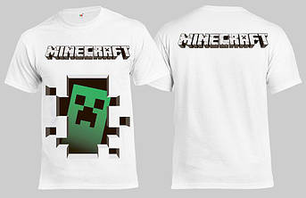 Футболка біла MINECRAFT, фото 1