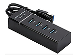 USB 3.0 хаб Розгалужувач на 4 порти Юсб Концентратор HUB, фото 4