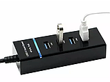 USB 3.0 хаб Розгалужувач на 4 порти Юсб Концентратор HUB, фото 5