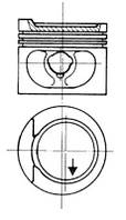 Поршень двигателя 0.50 vw caddy/golf/jetta/passat 1.6 i 73-04 (81.51 mm), KOLBENSCHMIDT (93872620)