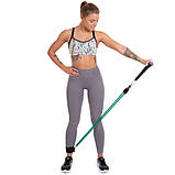 Еспандер багатофункціональний для фітнесу 5 джгутів Resistance Band ET-510, фото 7