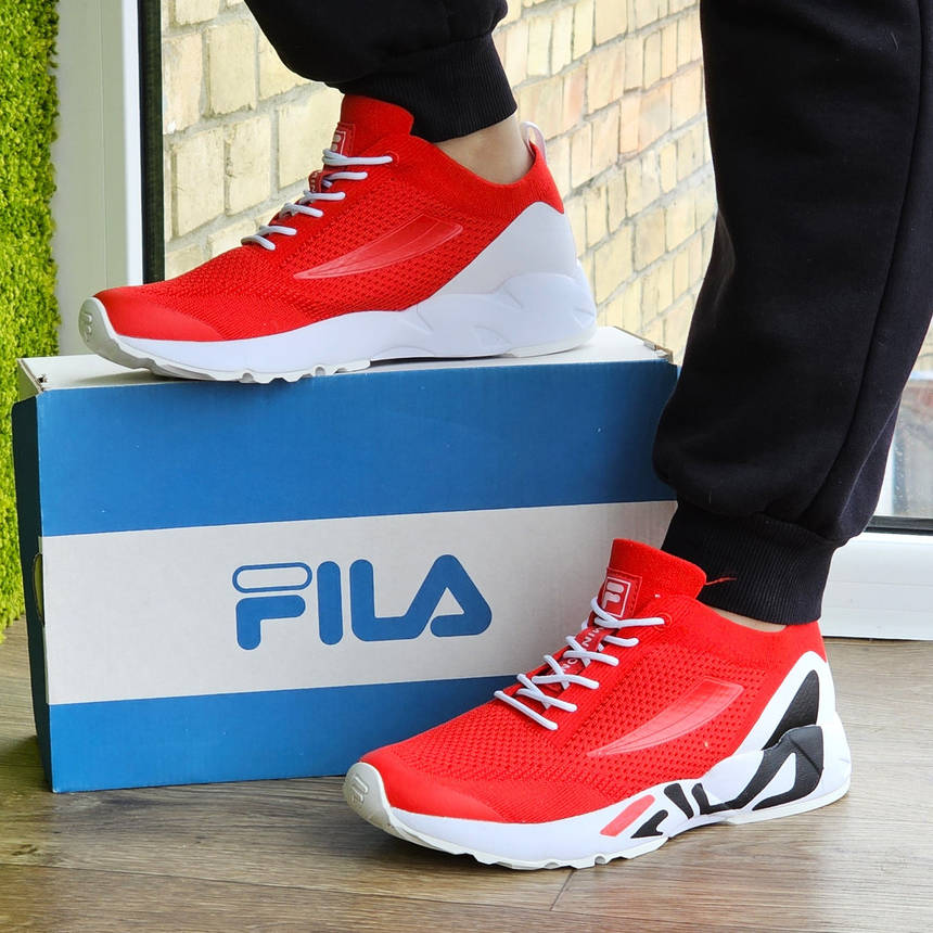 Кросівки F!LA Червоні Чоловічі Філа Тканинні Літні для бігу (розміри: 41,42,43,44,45), фото 2