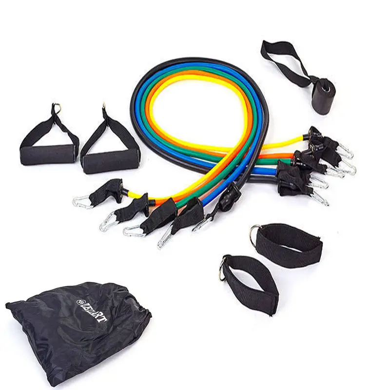 Еспандер багатофункціональний для фітнесу 5 джгутів Resistance Band FI-6333, фото 1