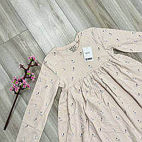 Розовое детское платье Next с феями 116-122см