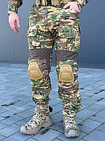 Високоякісний брюки G3 для військових, Штани мультикам рип-стоп із наколінниками й еластичними вставками vsk