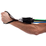 Еспандер багатофункціональний для фітнесу 5 джгутів Resistance Band FI-6333, фото 7