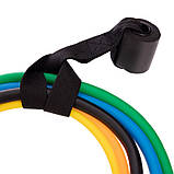 Еспандер багатофункціональний для фітнесу 5 джгутів Resistance Band FI-6333, фото 5