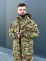 Чоловіча військова куртка Military камуфляжна мультикам, Зносостійка парка рипстоп із сіткою всередині vsk