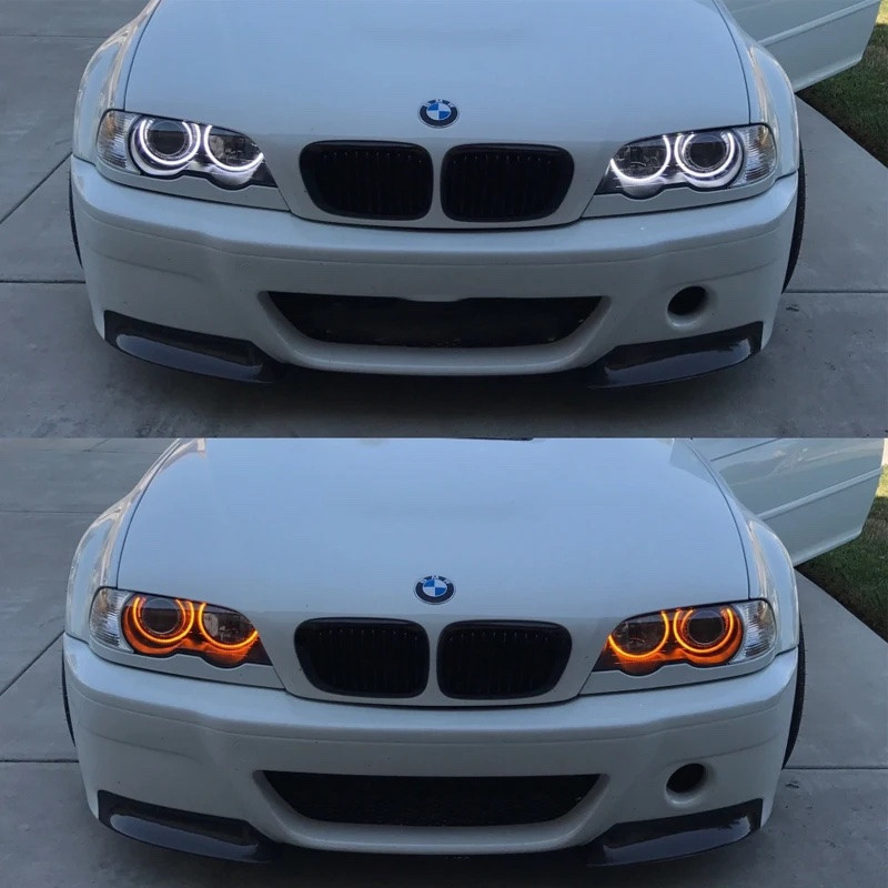 Ангельські очі 4 шт Бмв е46 1999-2004 очка bmw e46 2х131мм 2х146 мм LED Cotton