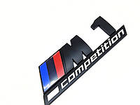 Надпись BMW M1competition Эмблема багажника Черный Матовый