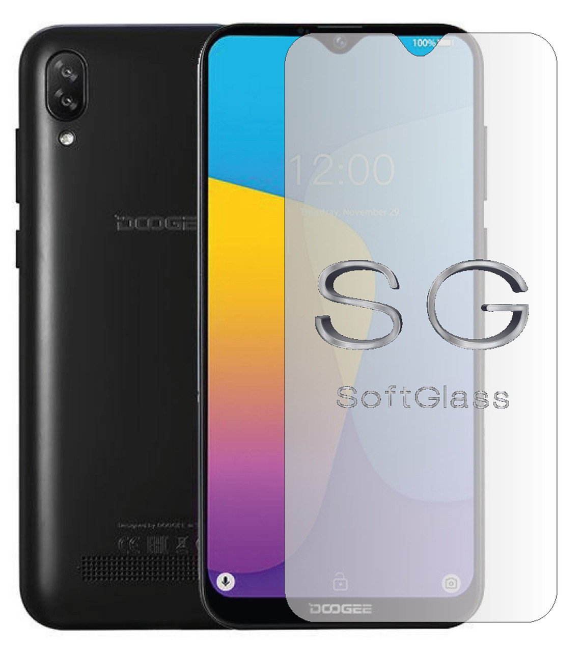 М'яке скло Doogee X90 на екран поліуретанове SoftGlass