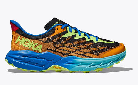 Кросівки для бігу чоловічі Hoka One One Speedgoat 5 1123157 SDV Solar Flare / Diva Blue, фото 2