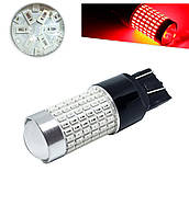 Светодиодная лампа 7443 T20 W21/5W W3x16q 144SMD 3014 12V с драйвером Красная