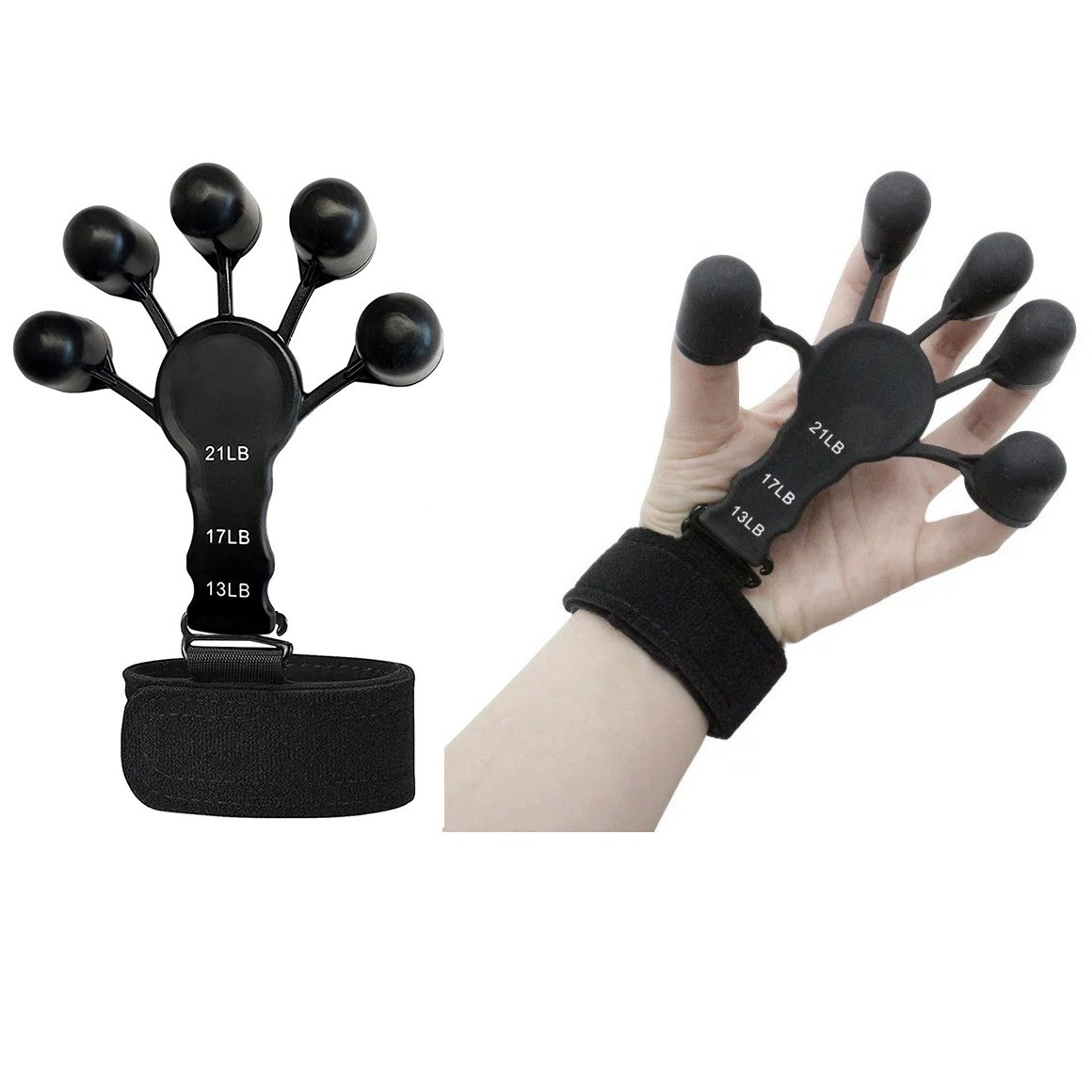 Еспандер для тренування та розвитку пальців рук з трьома рівнями навантаження 29122 н, фото 1