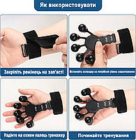 Еспандер для тренування та розвитку пальців рук з трьома рівнями навантаження 29122 н, фото 4