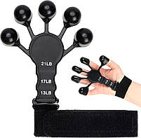 Еспандер для тренування та розвитку пальців рук з трьома рівнями навантаження 29122 н, фото 6