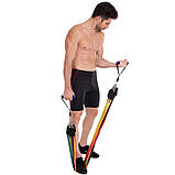 Еспандер багатофункціональний для фітнесу 9 джгутів Resistance Band в чохлі DT-1002, фото 10