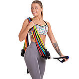 Еспандер багатофункціональний для фітнесу 9 джгутів Resistance Band в чохлі DT-1002, фото 8