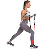 Еспандер багатофункціональний для фітнесу 9 джгутів Resistance Band в чохлі DT-1002, фото 7