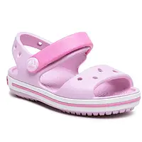 Сандалі на дівчинку Crocs Sandal Ballerinac pink Пудровые