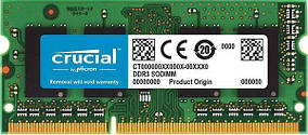 Память Crucial SODIMM DDR3L 4GB PC3-12800S (1600MHz) (CT4G3S160BM.M16FKD)(8x2), б/у