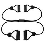 Еспандер багатофункціональний трубчастий для фітнесу Ікс Zelart 90 см FI-6313, фото 2