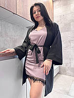 Халат і пеньюар із мереживом