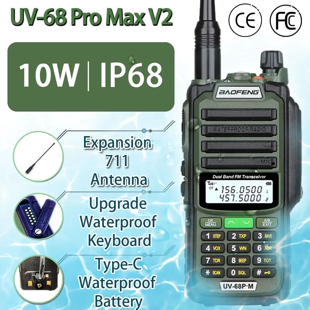 Рация Baofeng UV-68 Pro Max V2 black