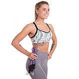 Еспандер трубчастий для фітнесу з карабіном DOUBLE CUBE DT-1002C-10LB навантаження 4,5 кг, фото 6