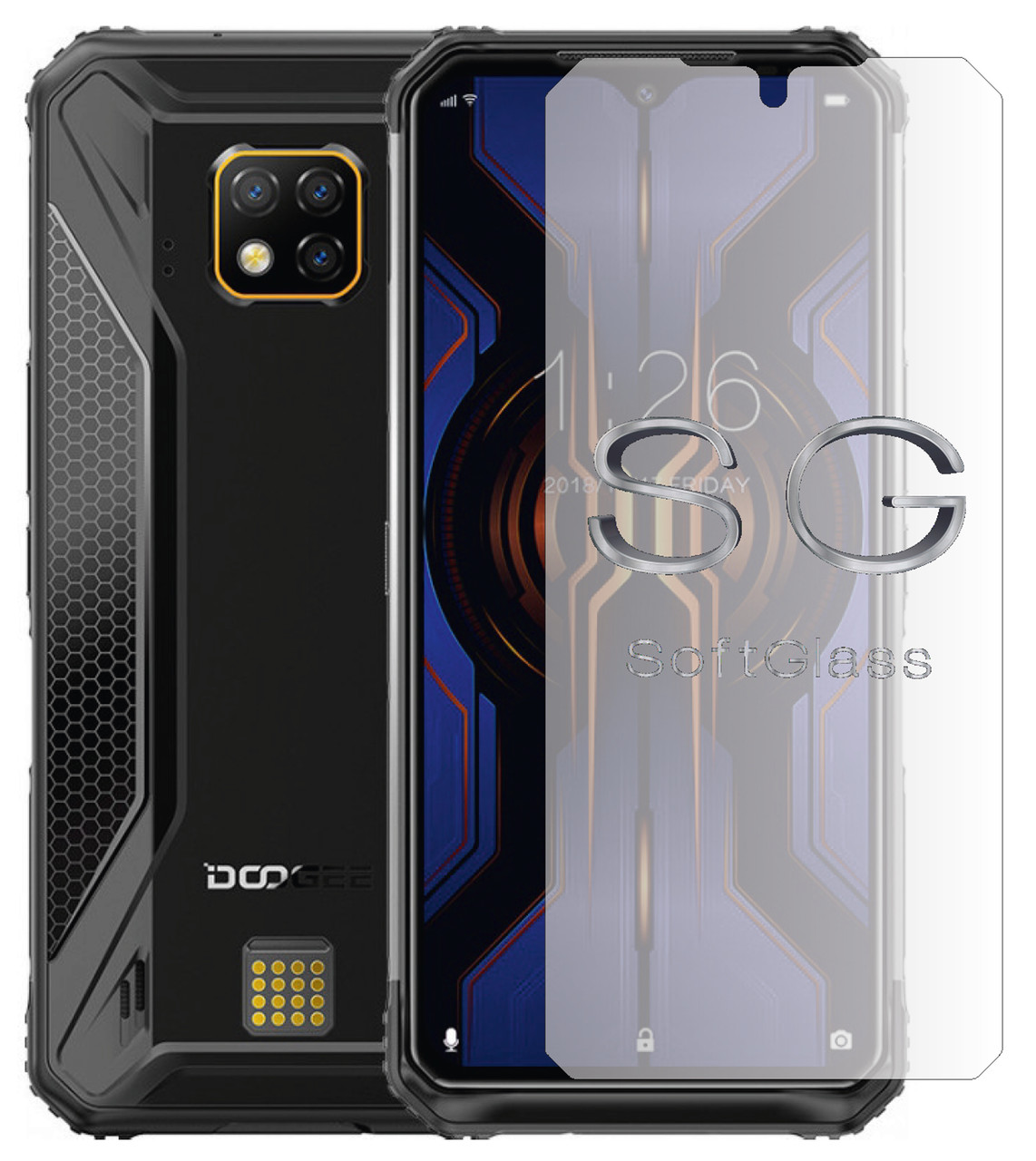 М'яке скло Doogee S95 Pro на екран поліуретанове SoftGlass