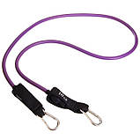 Еспандер трубчастий для фітнесу з карабіном DOUBLE CUBE DT-1002C-10LB навантаження 4,5 кг, фото 2