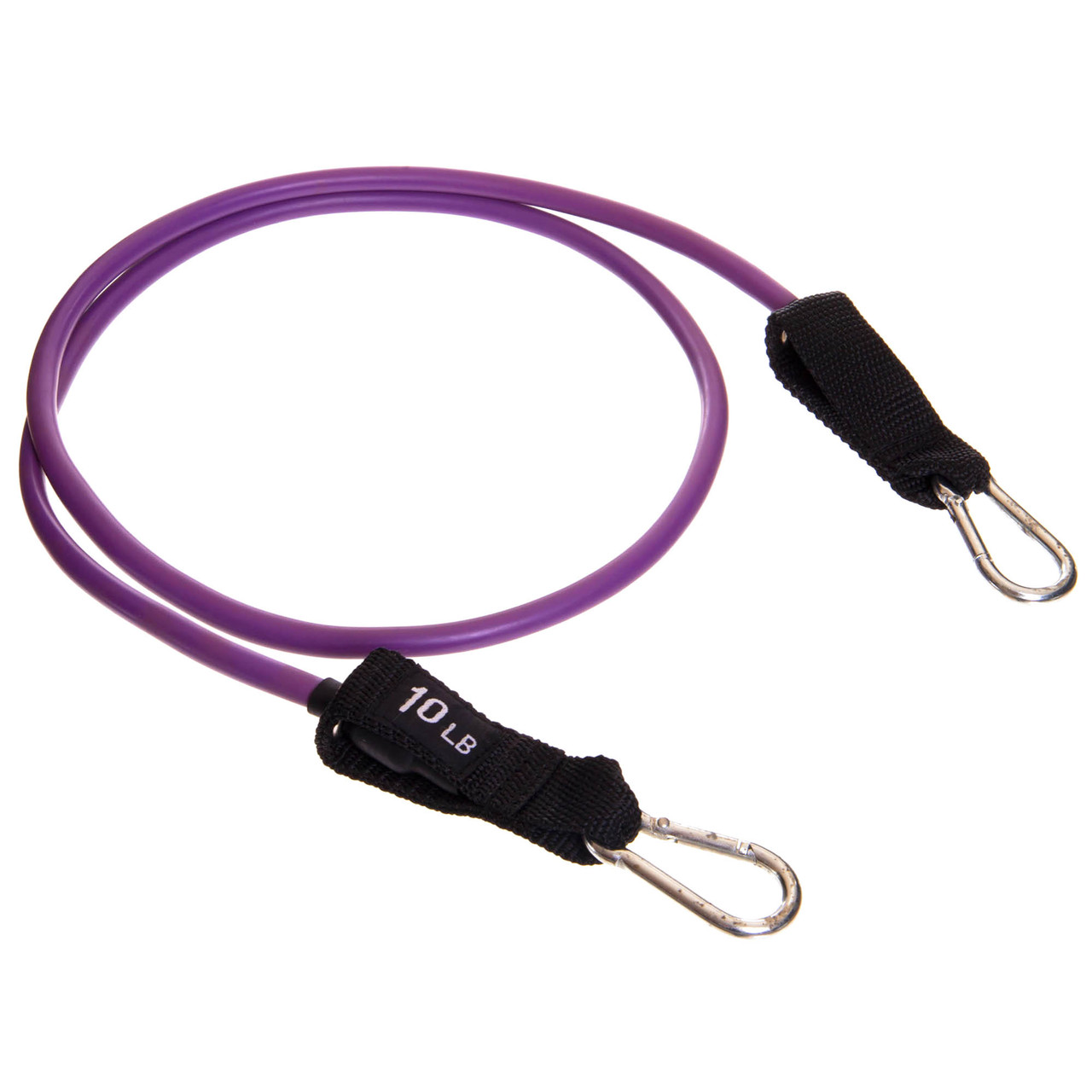 Еспандер трубчастий для фітнесу з карабіном DOUBLE CUBE DT-1002C-10LB навантаження 4,5 кг, фото 1