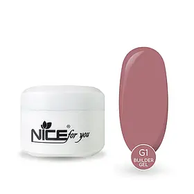 Камуфлювальний гель для нарощування Nice for you G-1 G-1 Dusty Rose, 50 г