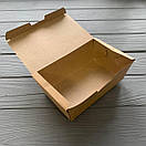 Упаковка паперова велика КРАФТ для суші та снеків 165х105х58 мм (25шт/уп|8уп/ящ), фото 3